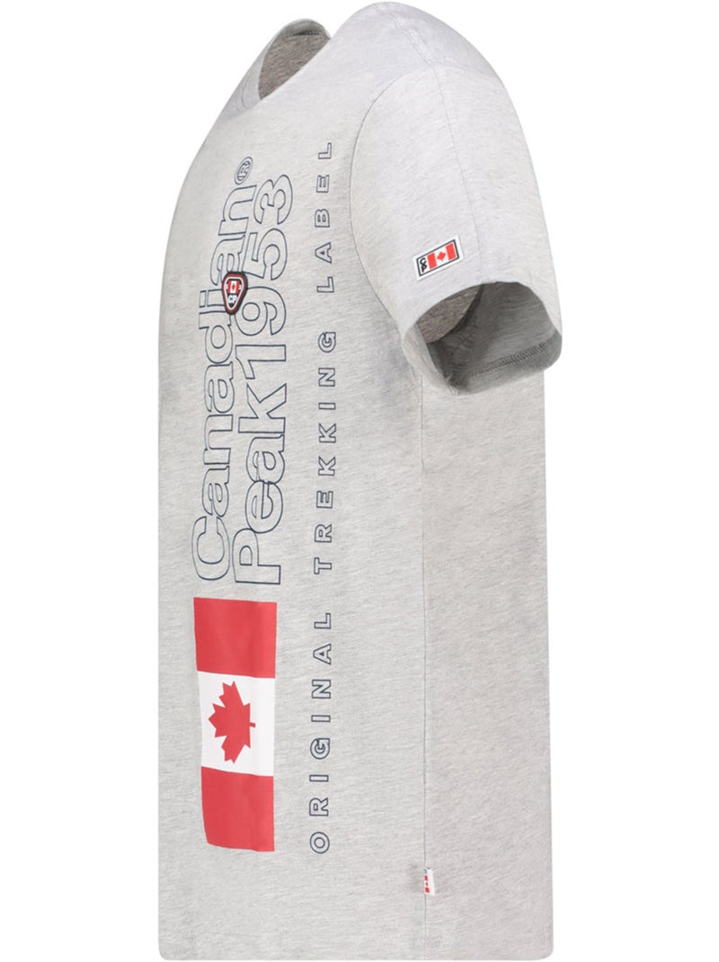 T-shirt estampada jogoeak – canadian peak Cinza claro - Kiabi