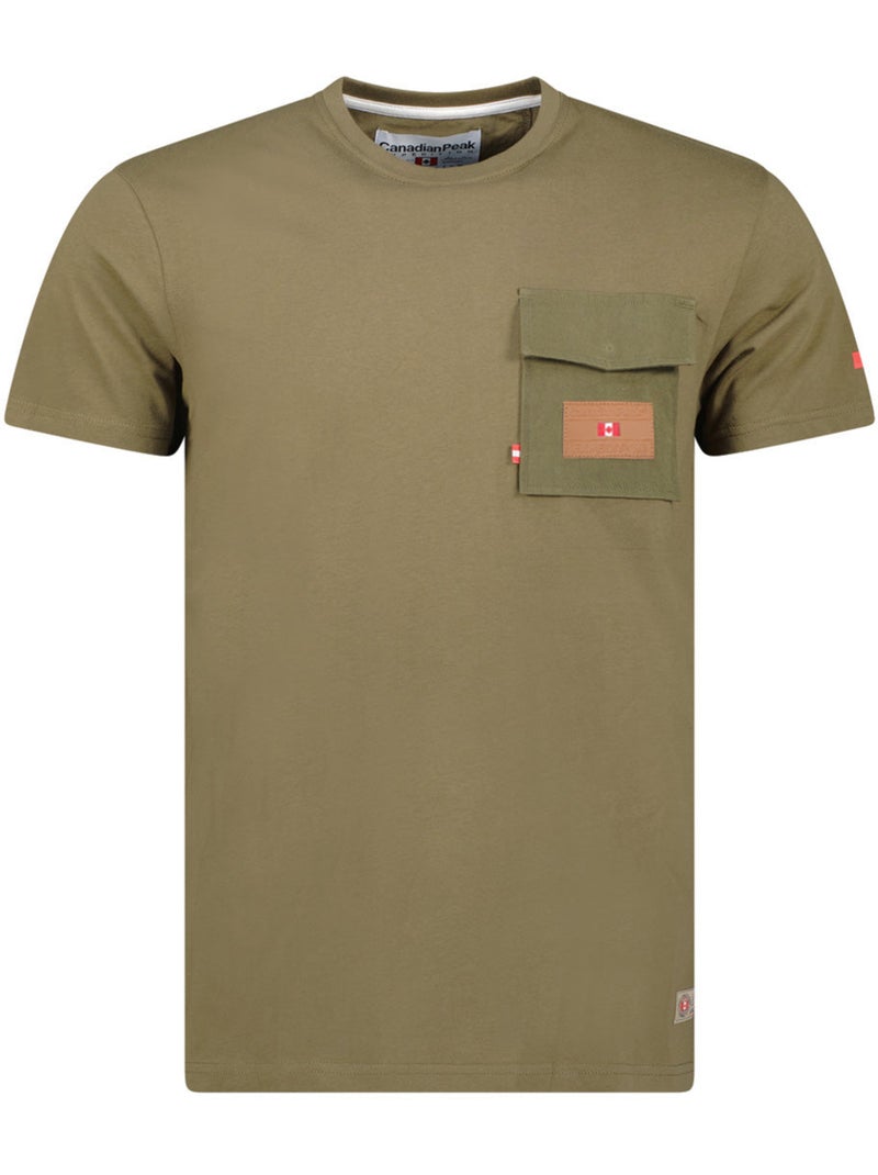 T-shirt estampada josseak – canadian peak Cáqui - Kiabi