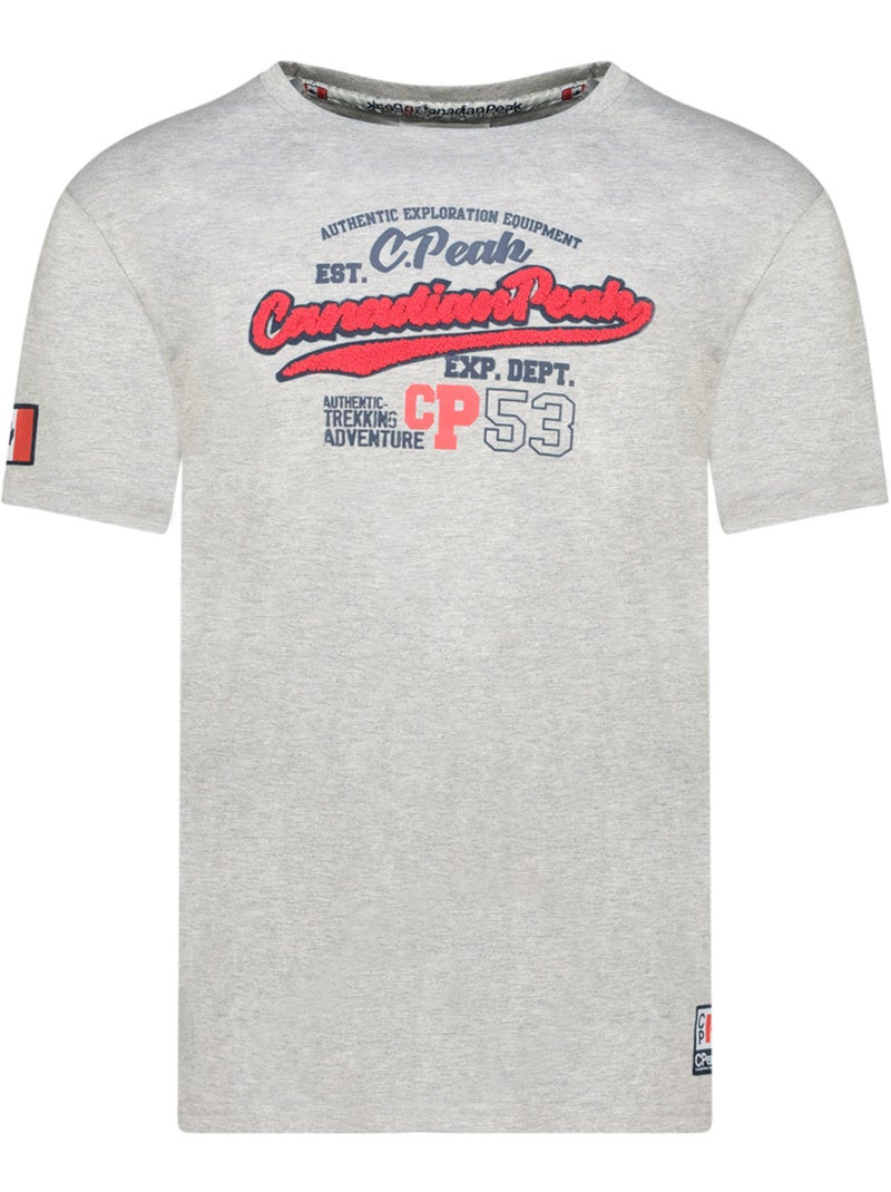 T-shirt estampada jurbeak – canadian peak Cinza claro - Kiabi