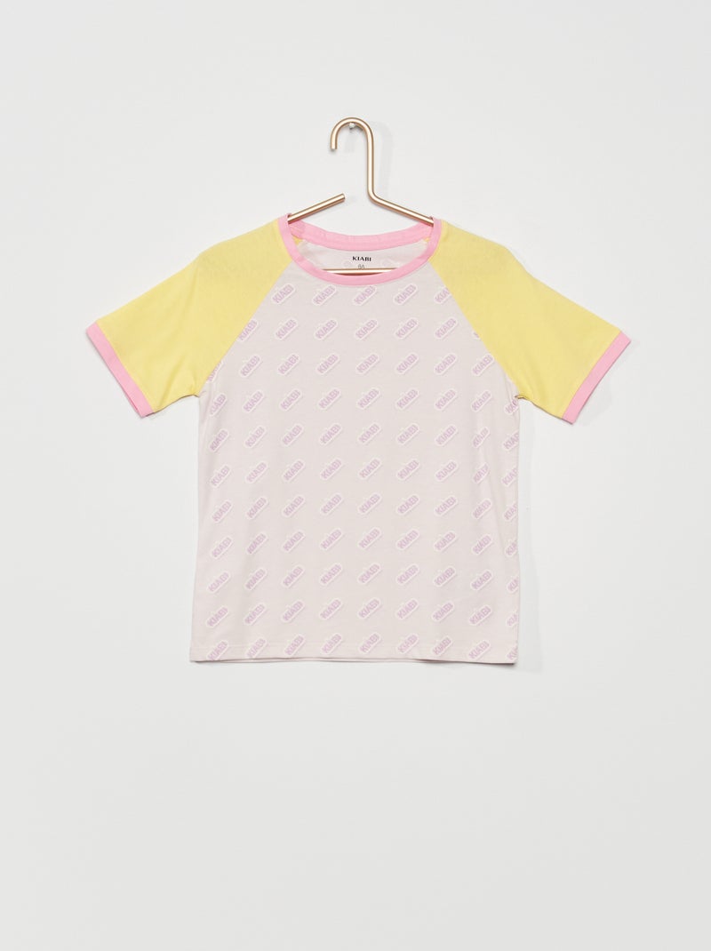 T-shirt estampada 'Kiabi' vintage VIOLETA - Kiabi