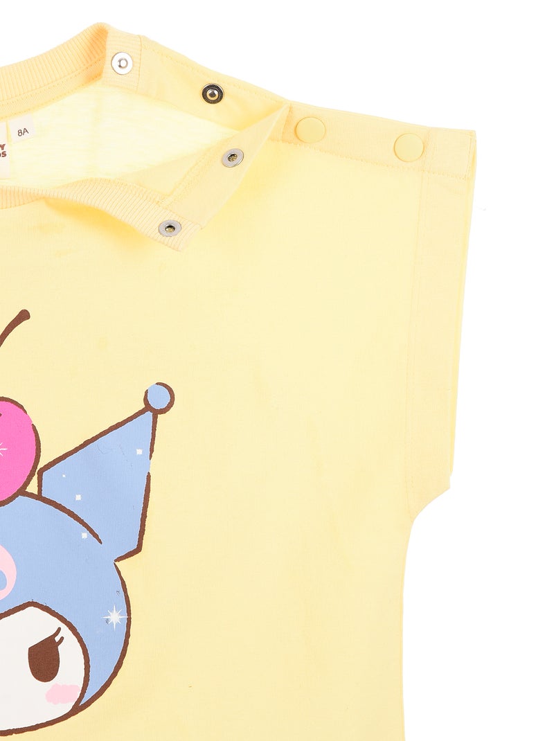 T-shirt estampada 'Kuromi' - Fácil de vestir Amarelo - Kiabi