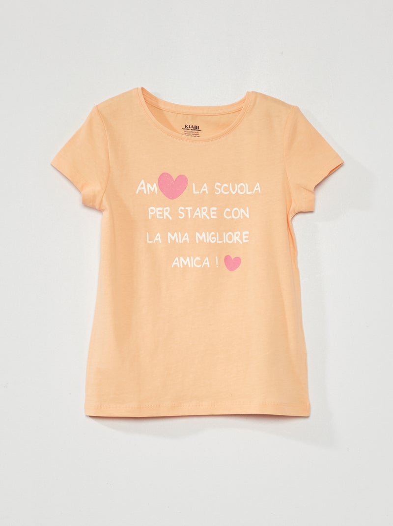 T-shirt estampada LARANJA - Kiabi