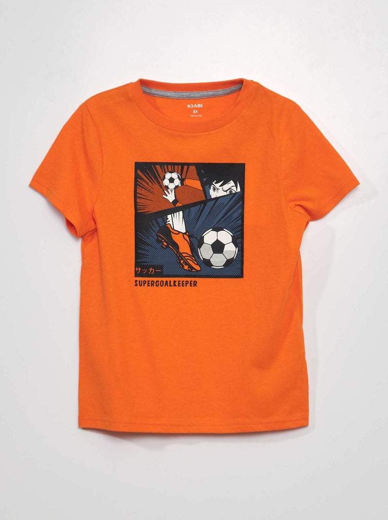 T-shirt estampada LARANJA - Kiabi