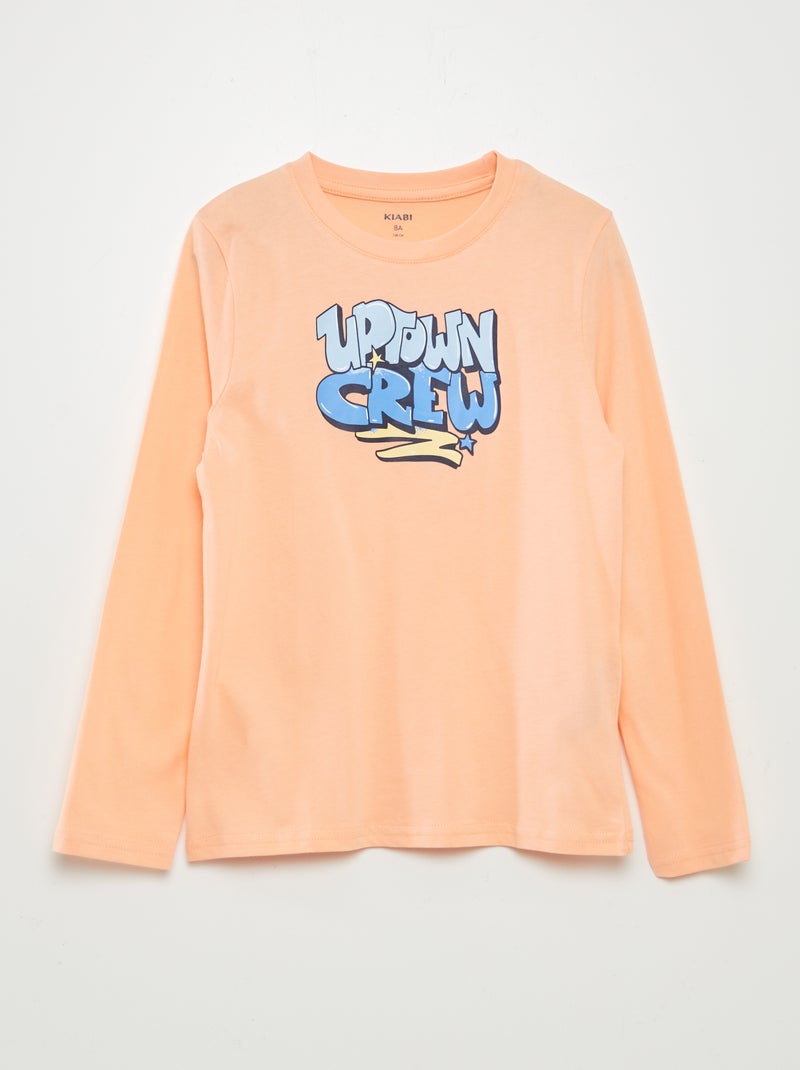 T-shirt estampada LARANJA - Kiabi