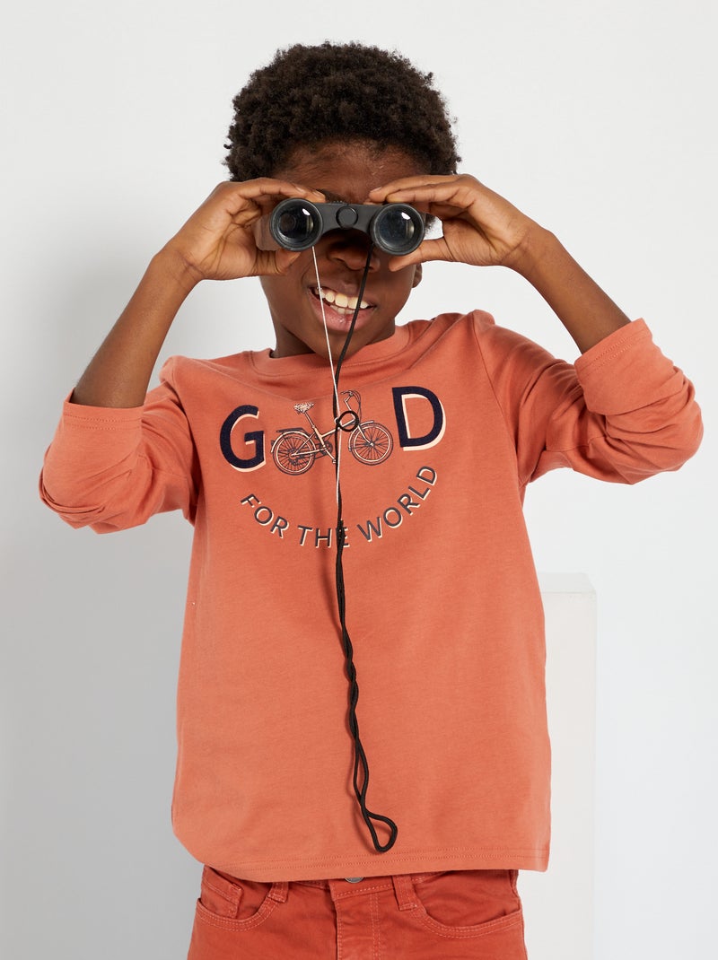 T-shirt estampada LARANJA - Kiabi
