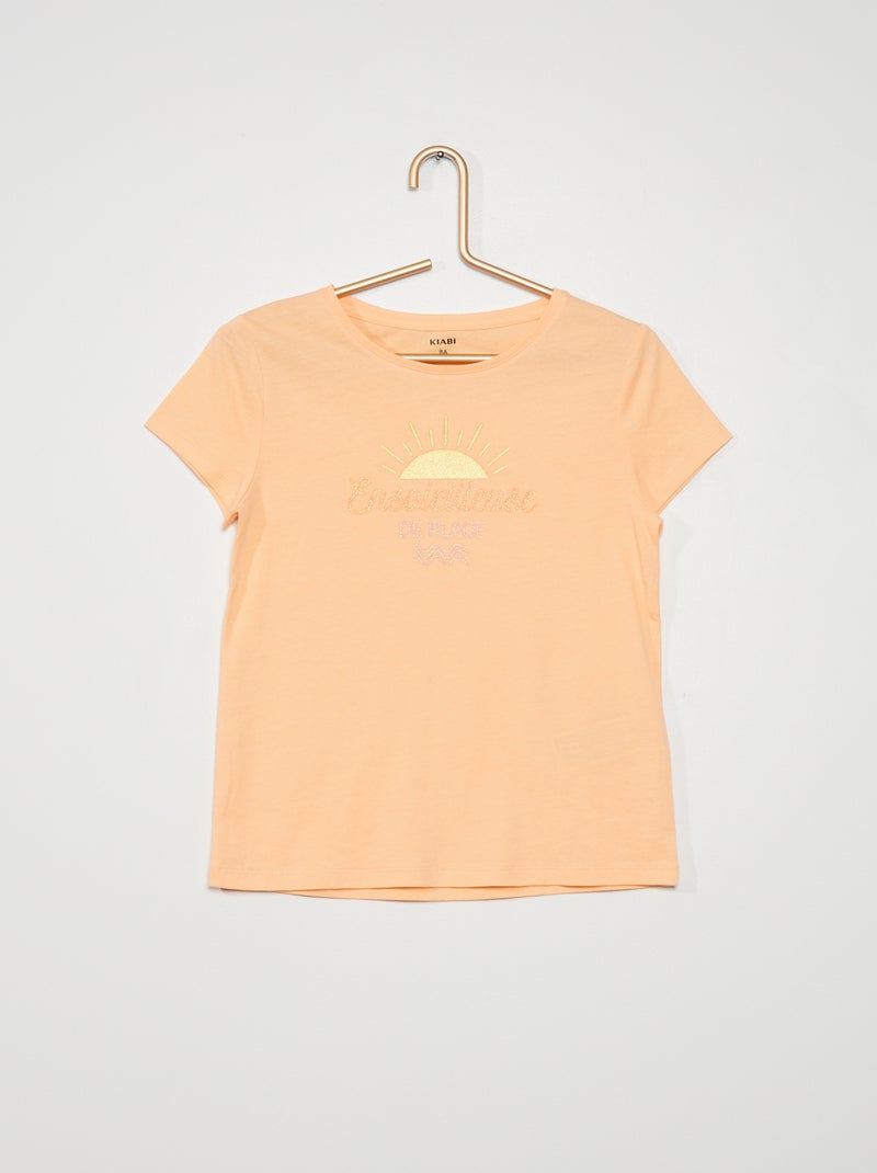 T-shirt estampada LARANJA - Kiabi