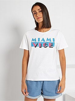 T-shirt estampada 'Miami Vice' - Kiabi