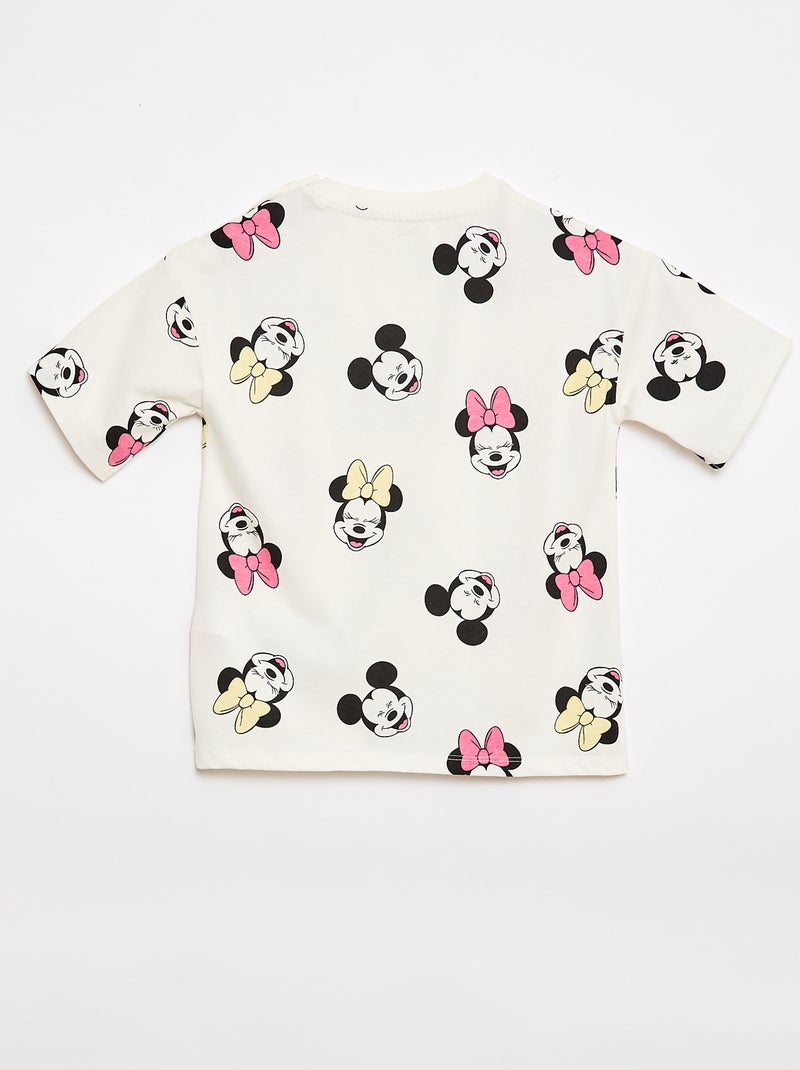 T-shirt estampada 'Mickey' - Coleção fácil de vestir Branco - Kiabi