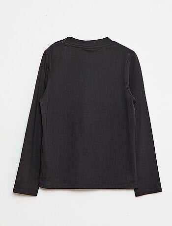 T-shirt estampada 'Minecraft' de manga comprida - coleção fácil de vestir