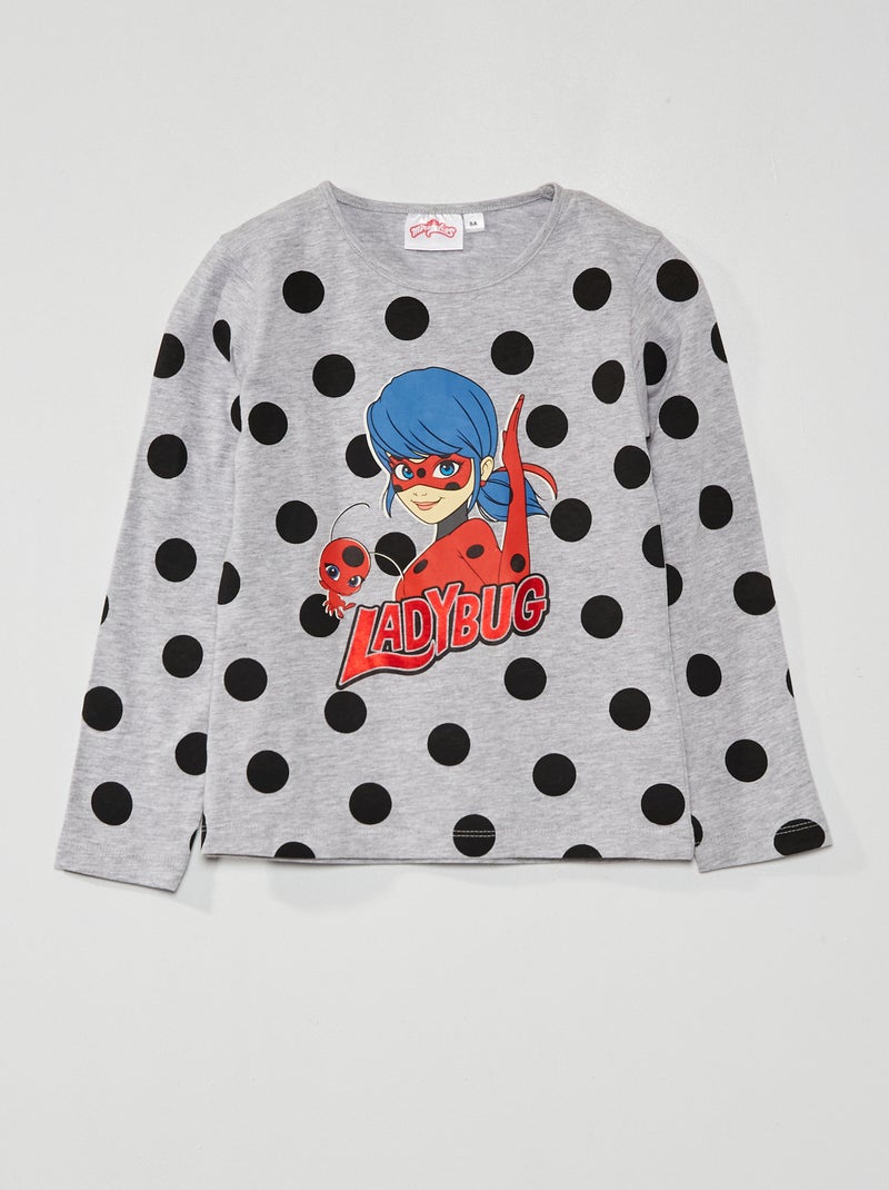 T-shirt estampada 'Miraculous' Cinza - Kiabi