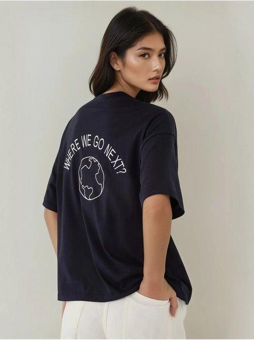 T-shirt estampada nas costas hiccup - Kiabi