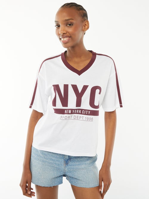 T-shirt estampada 'New York' oversize - Kiabi