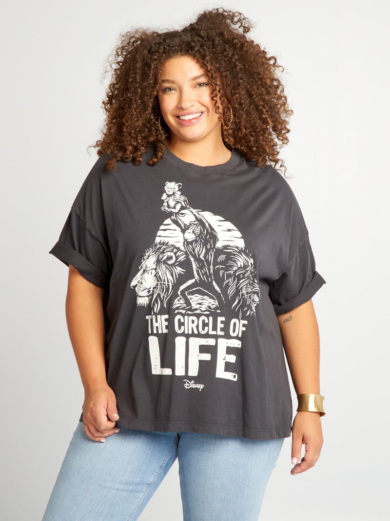 T-shirt estampada 'O Rei Leão' 'Disney' PRETO - Kiabi