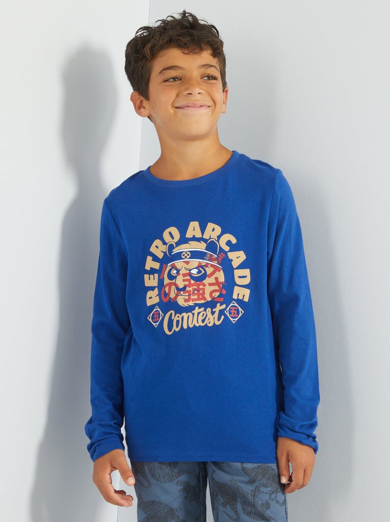 T-shirt estampada 'Panda Ninja' BRANCO - Kiabi