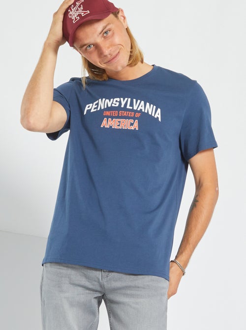 T-shirt estampada 'Pennsylvania' - Kiabi