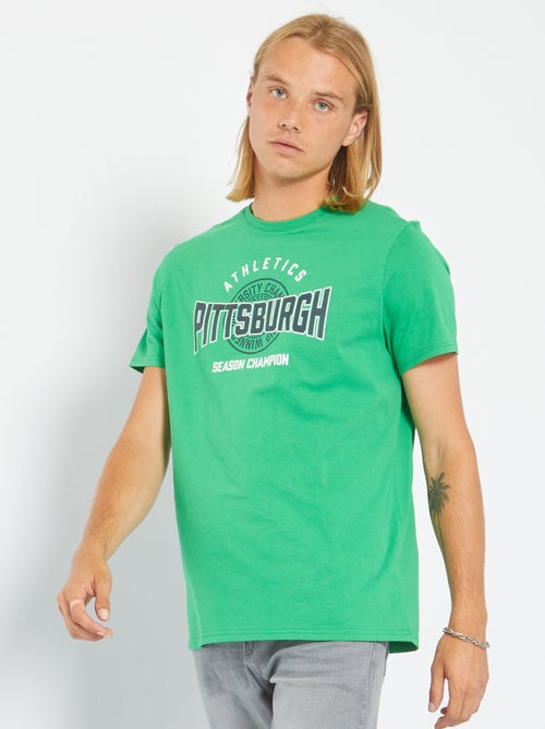 T-shirt estampada 'Pittsburgh' - Kiabi