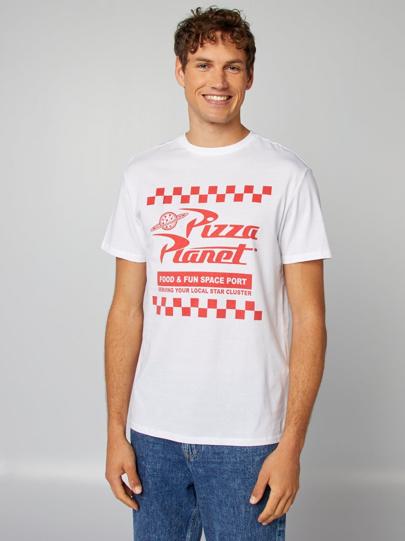 T-shirt estampada 'Pizza Planet' 'Toy Story' BRANCO - Kiabi