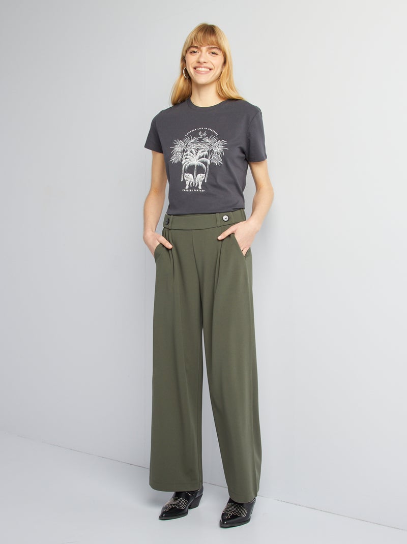 T-shirt estampada PRETO - Kiabi