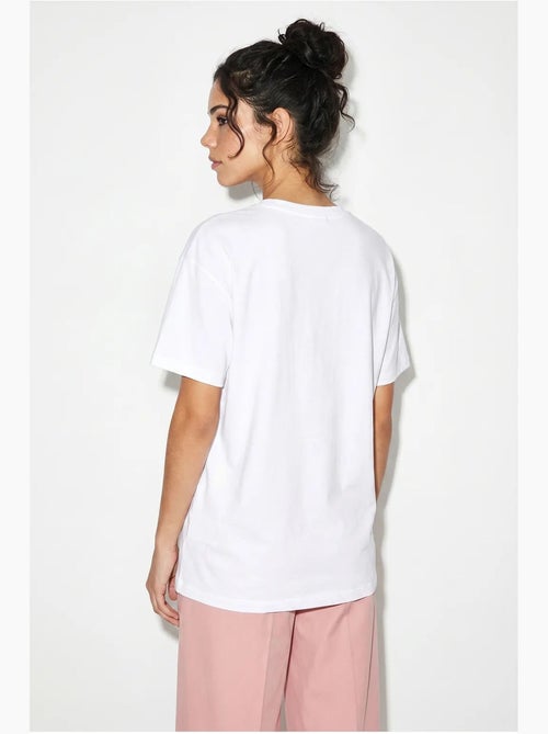 T-shirt estampada relaxed fit com gola redonda lucci - Kiabi