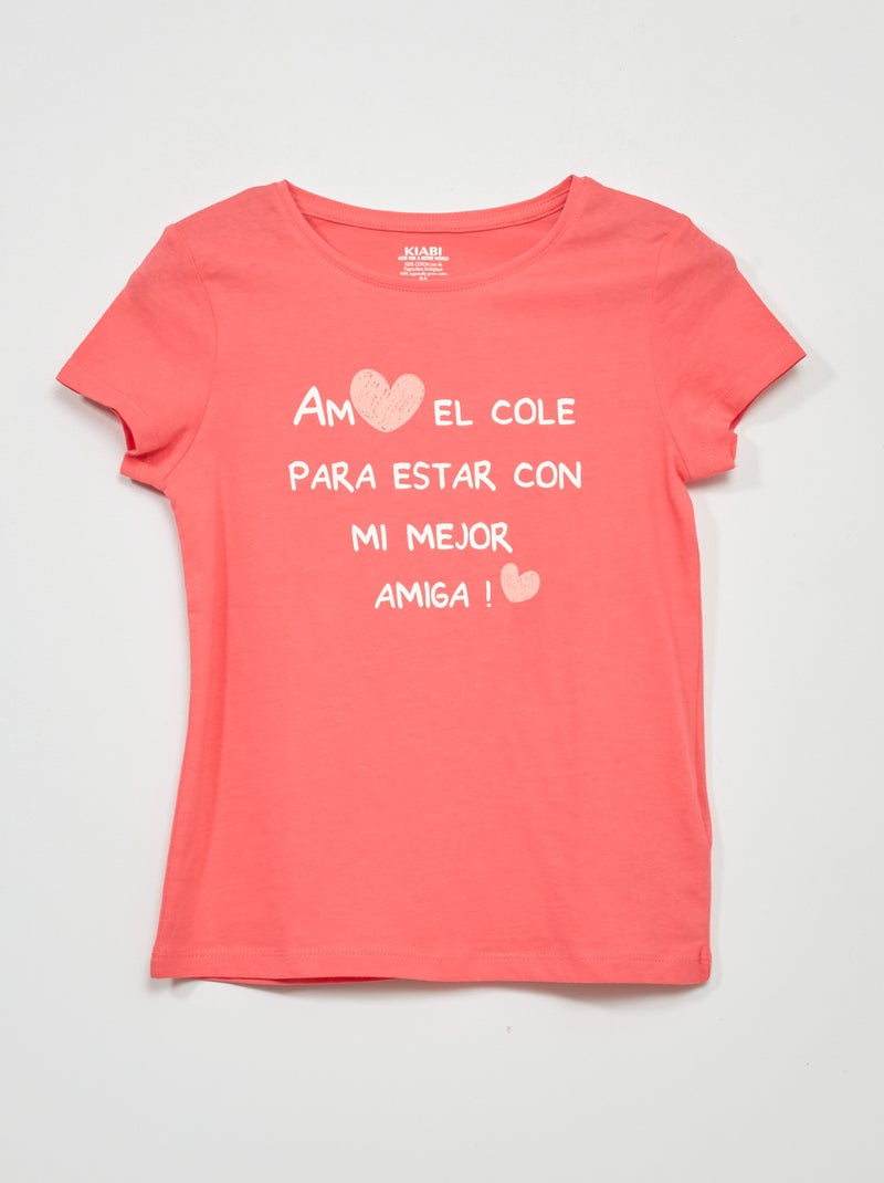 T-shirt estampada ROSA - Kiabi