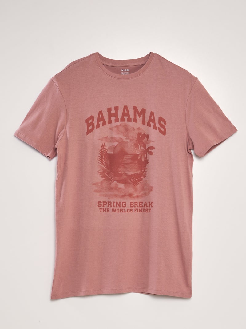T-shirt estampada ROSA - Kiabi