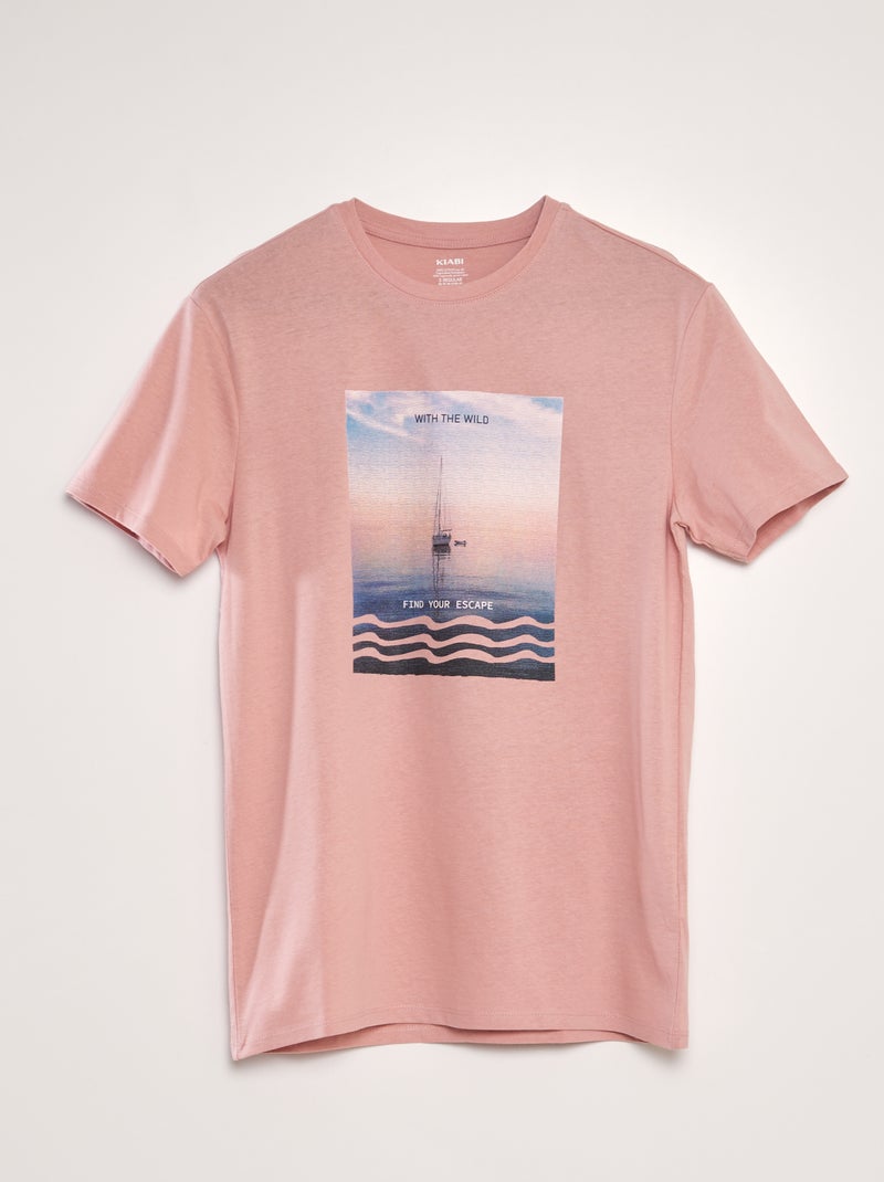 T-shirt estampada ROSA - Kiabi