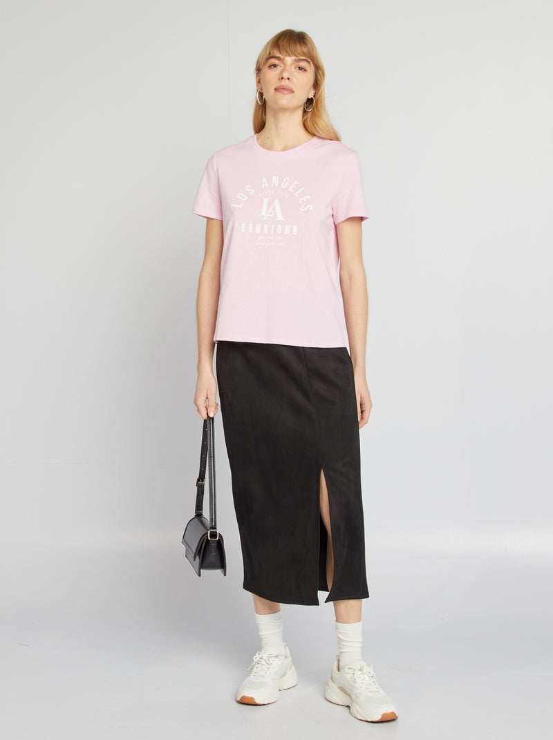 T-shirt estampada ROSA - Kiabi