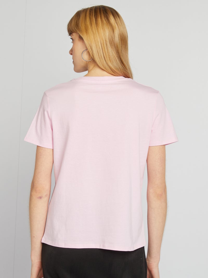 T-shirt estampada ROSA - Kiabi
