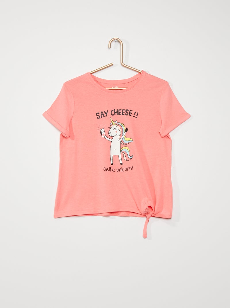 T-shirt estampada ROSA - Kiabi