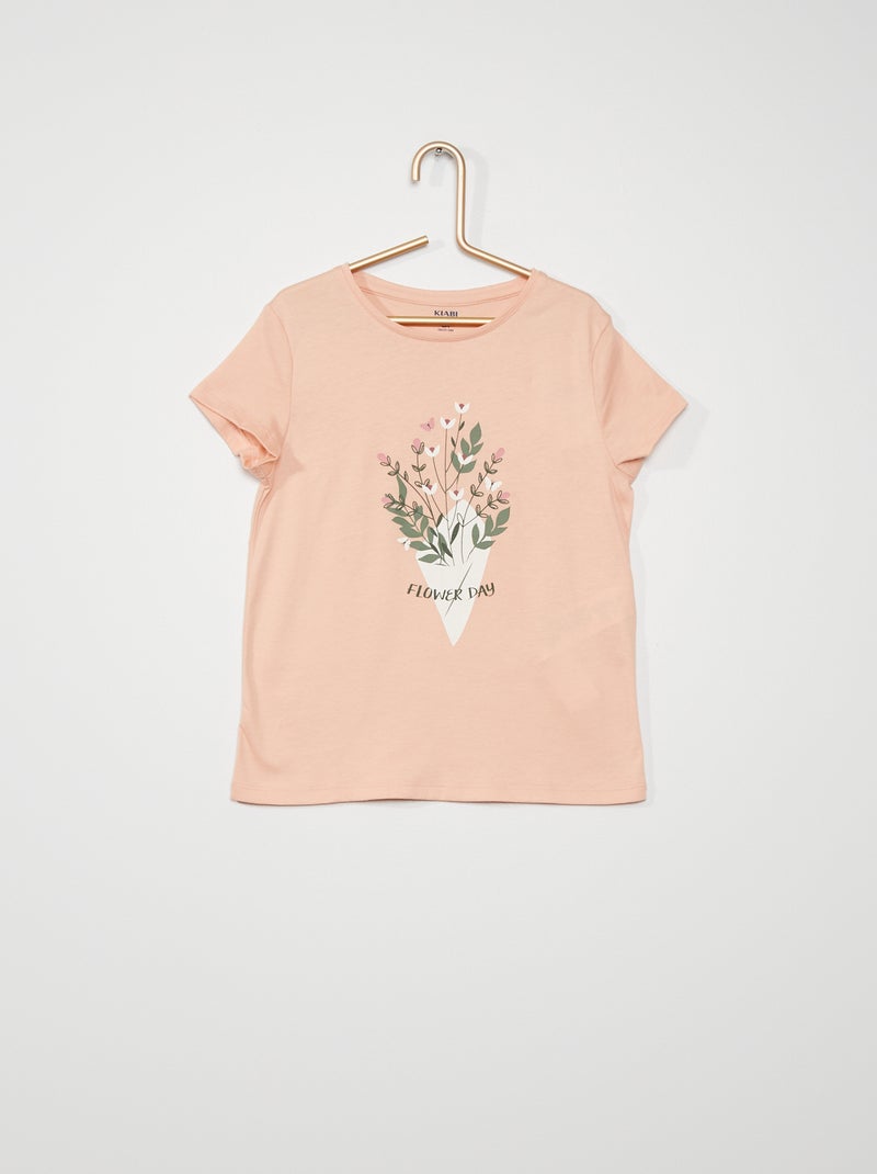 T-shirt estampada ROSA - Kiabi