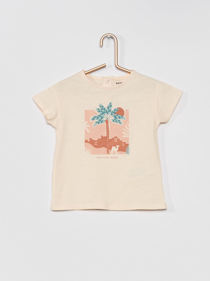 T-shirt estampada ROSA - Kiabi