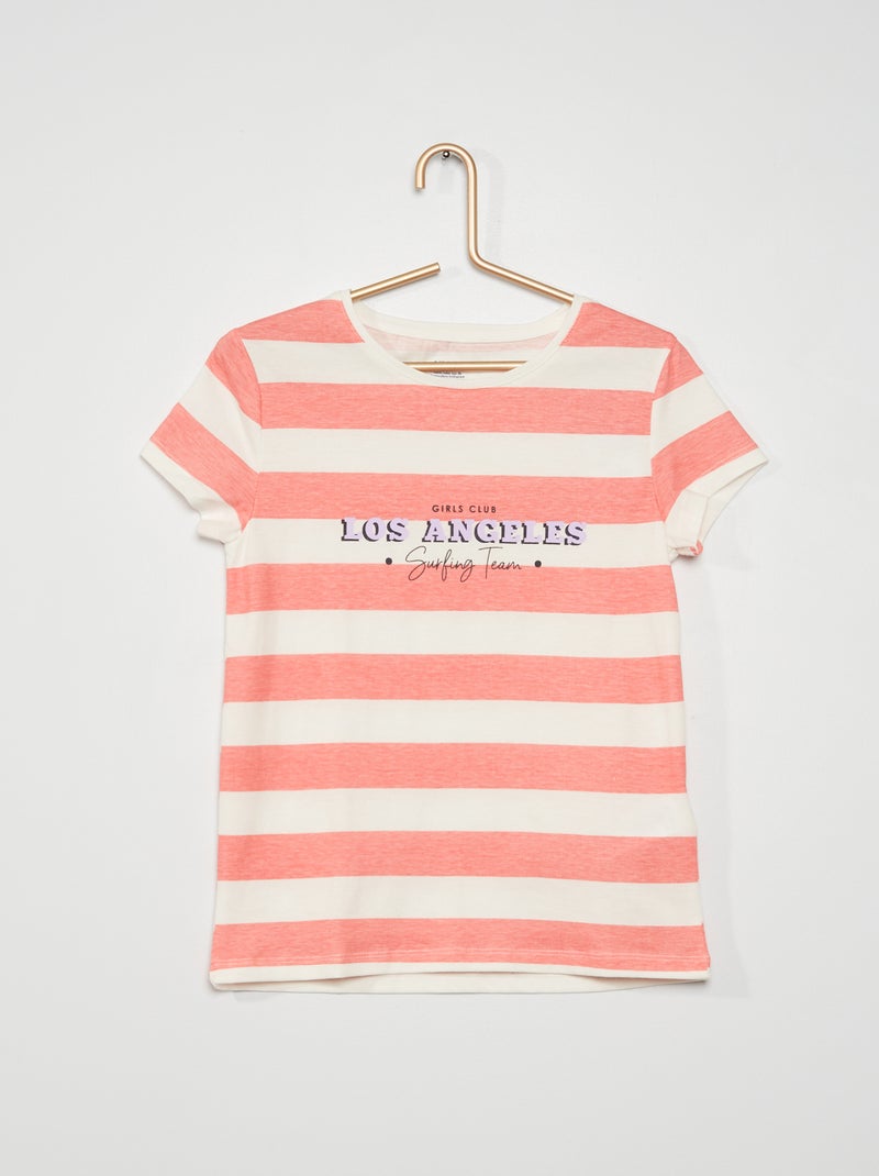 T-shirt estampada ROSA - Kiabi