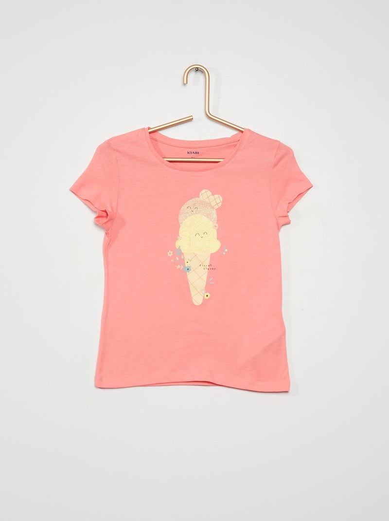 T-shirt estampada ROSA - Kiabi