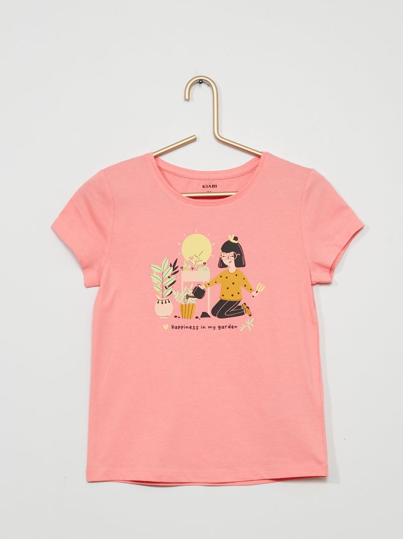T-shirt estampada ROSA - Kiabi