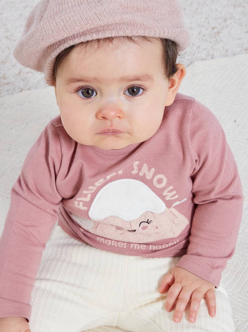 T-shirt estampada ROSA - Kiabi