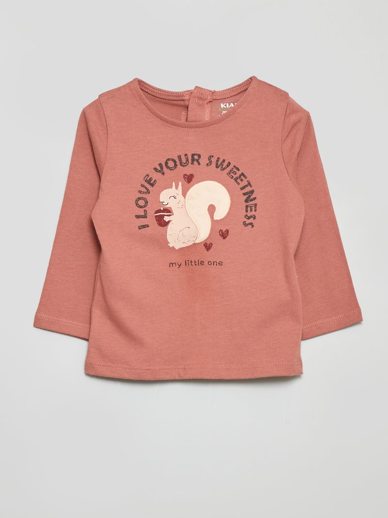 T-shirt estampada ROSA - Kiabi