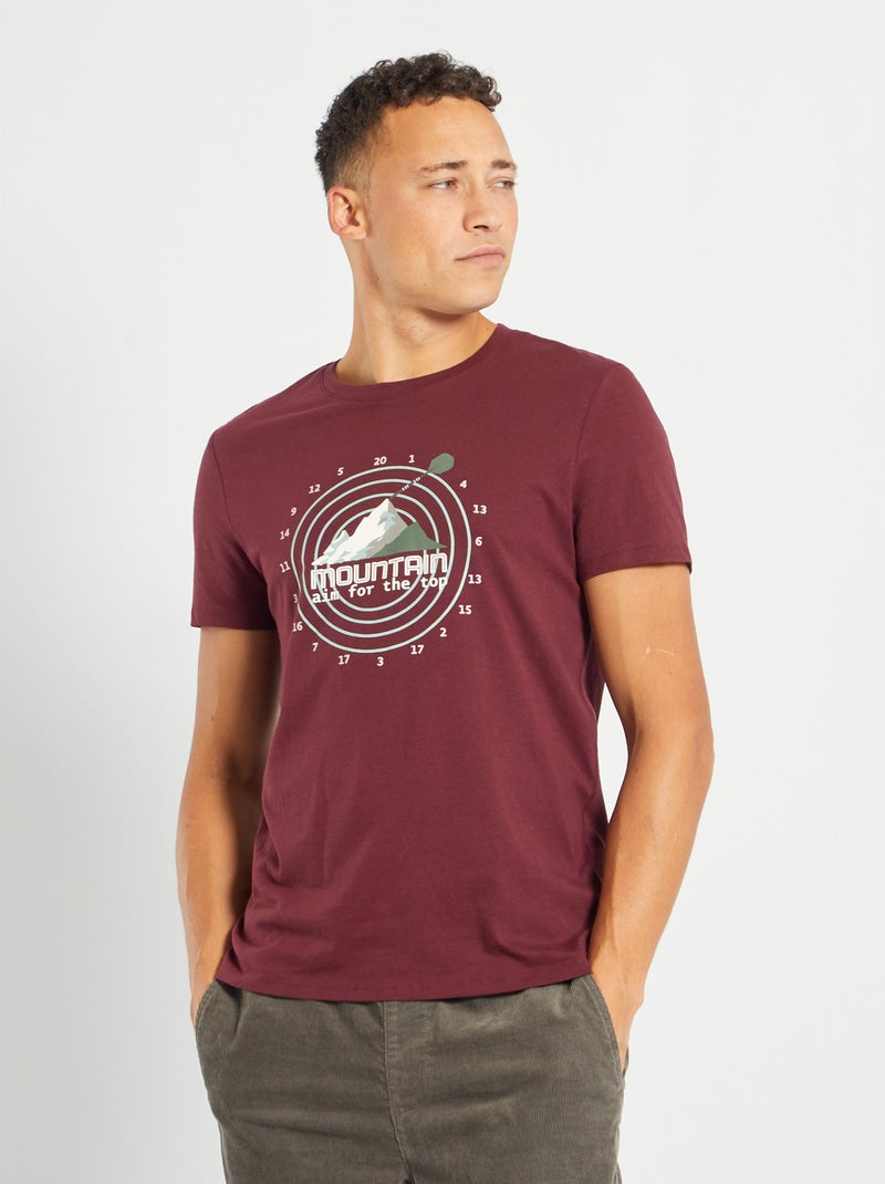 T-shirt estampada ROXO - Kiabi