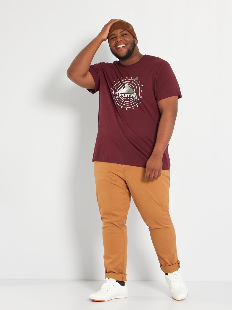 T-shirt estampada ROXO - Kiabi