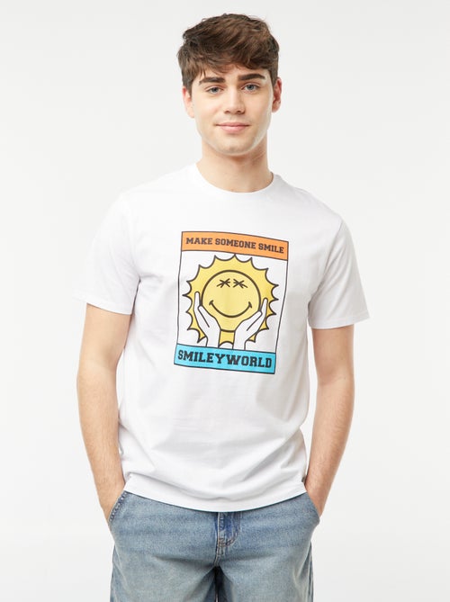 T-shirt estampada 'Smiley World' - Kiabi