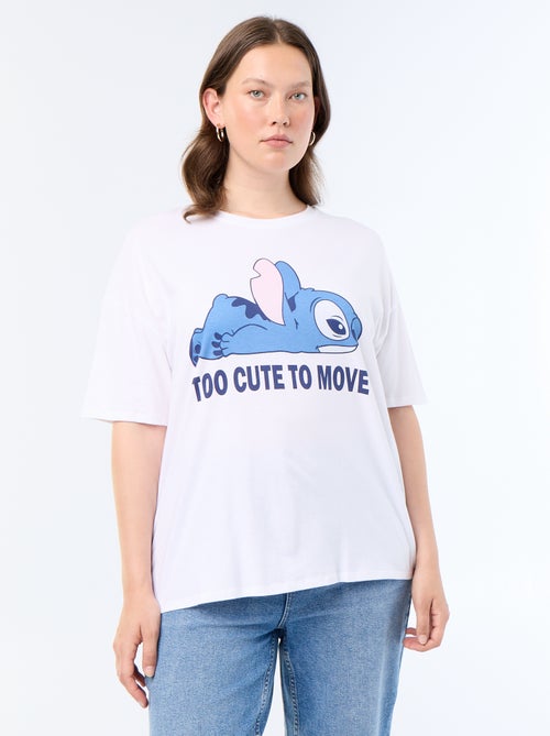 T-shirt estampada 'Stitch' - Kiabi