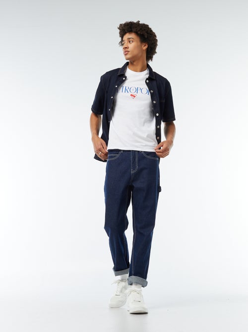 T-shirt estampada 'Super-Homem' - Kiabi