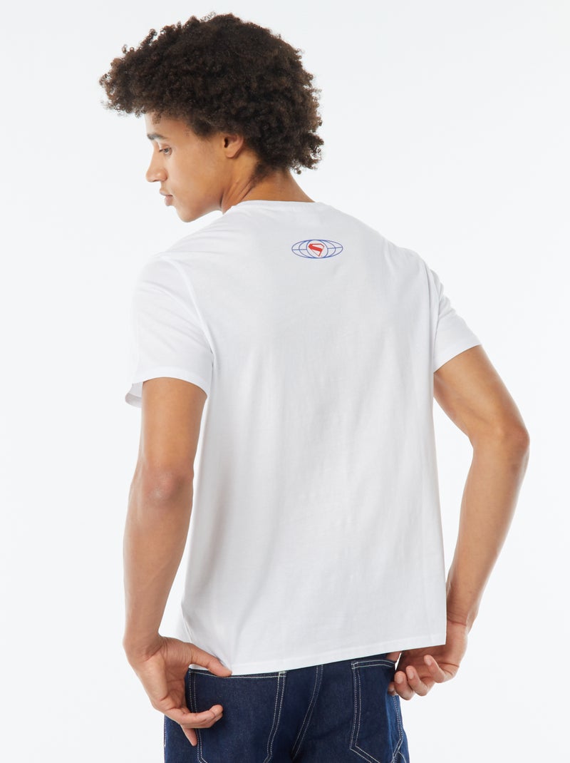 T-shirt estampada 'Super-Homem' BRANCO - Kiabi
