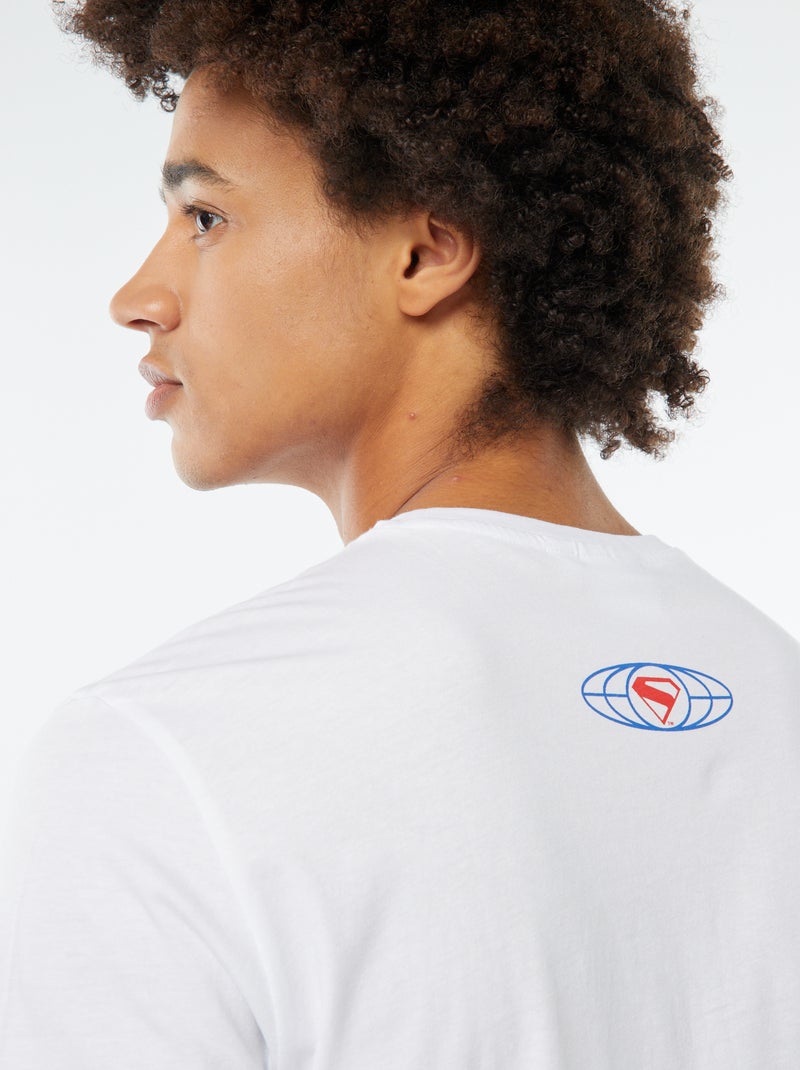 T-shirt estampada 'Super-Homem' BRANCO - Kiabi