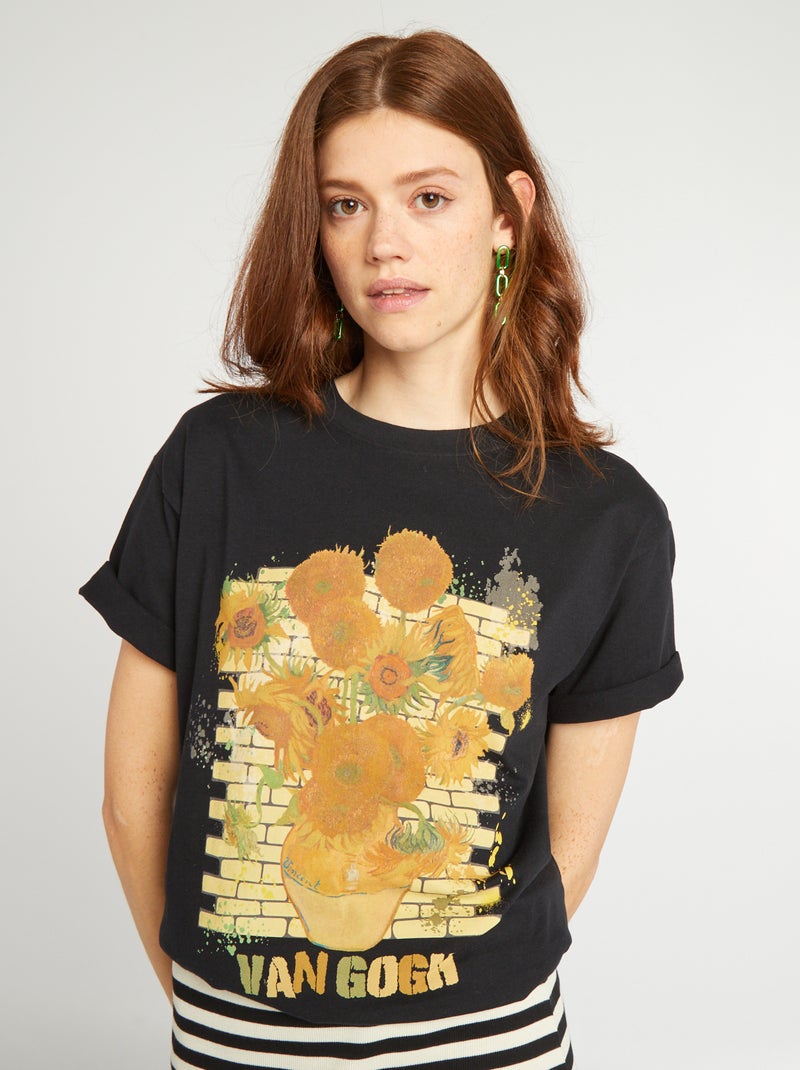 T-shirt estampada 'The National Gallery' PRETO - Kiabi