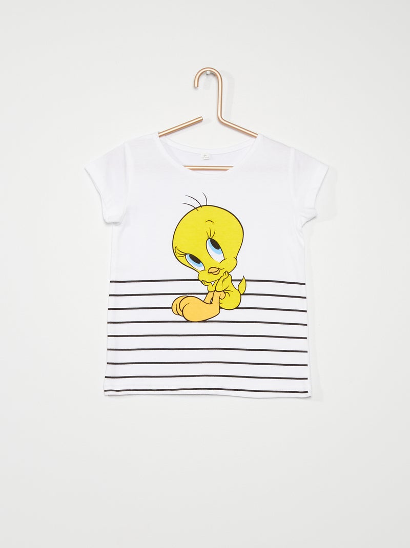 T-shirt estampada 'Tweety' Branco - Kiabi