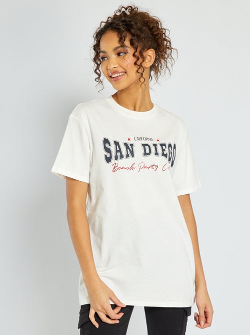 T-shirt estampada USA - Kiabi