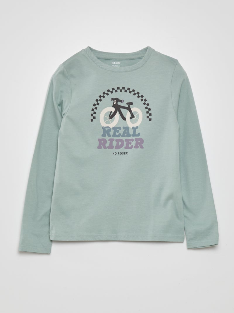 T-shirt estampada VERDE - Kiabi