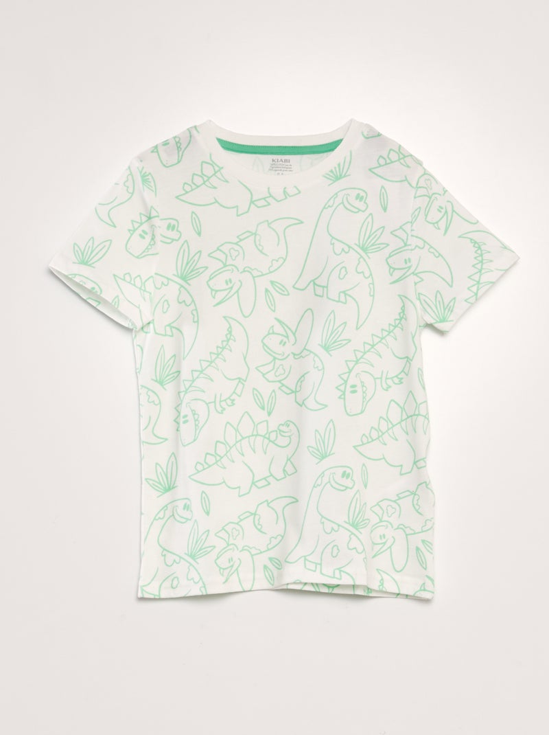 T-shirt estampada VERDE - Kiabi