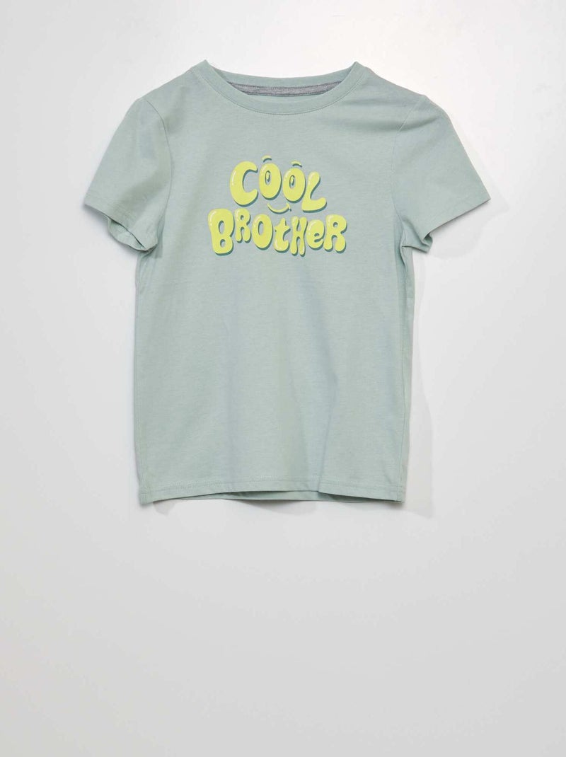 T-shirt estampada VERDE - Kiabi