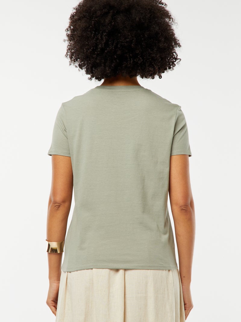 T-shirt estampada VERDE - Kiabi